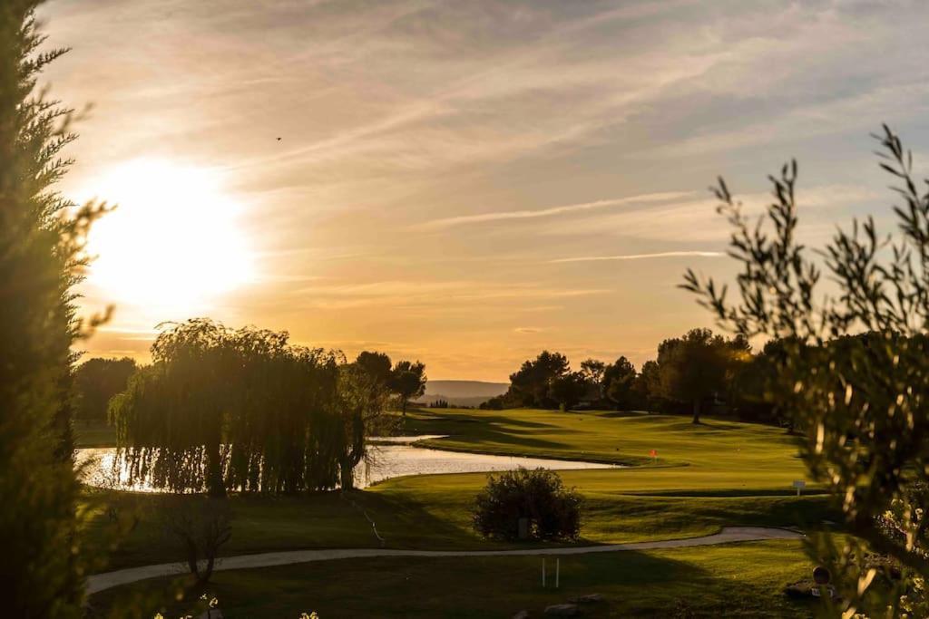 Magnifique Vue Lac Au Golf De Pont-Royal Mallemort Dış mekan fotoğraf