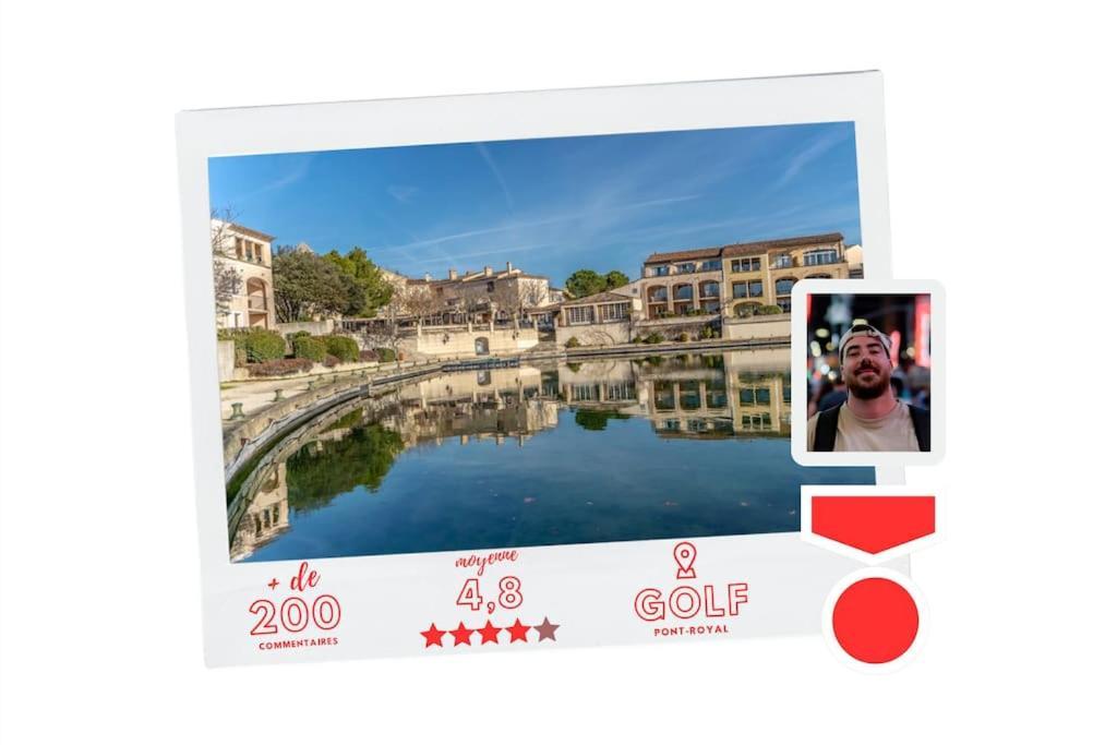 Magnifique Vue Lac Au Golf De Pont-Royal Mallemort Dış mekan fotoğraf